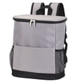 thumbnail image 2 of Spencer Insulated Cooler Backpack Outdoor, Leak Proof Waterproof Cooler Bag, Portable Lightweight Beach Travel Picnic Camping Lunch Backpack for Men and Women, Gray, 2 of 10