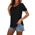 thumbnail image 3 of OutfitShow Summer Square Neck Tops for Women Puff Short Sleeve Shirts Dressy Casual Tunic Blouses, 3 of 8