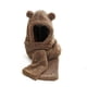 thumbnail image 4 of Bufanda de invierno de una pieza con capucha para padres e hijos, lindas orejas de oso, gorro acolchado cálido, bufanda y guantes, conjunto de tres piezas, 4 of 5