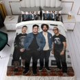 thumbnail image 4 of FALL OUT BOY (2) Conjunto de sábanas temático, trío de piezas, cómodo y amigable con la piel, diseño único, regalo de decoración para el hogar para familiares, amigos y fans,140X210cm, 4 of 6