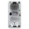Canadian Spa KH-10002 Yukon Plug & Play 16-Jet 2-Person Hot Tub with LED Lighting & Pop-Up Speakers, Grey & White