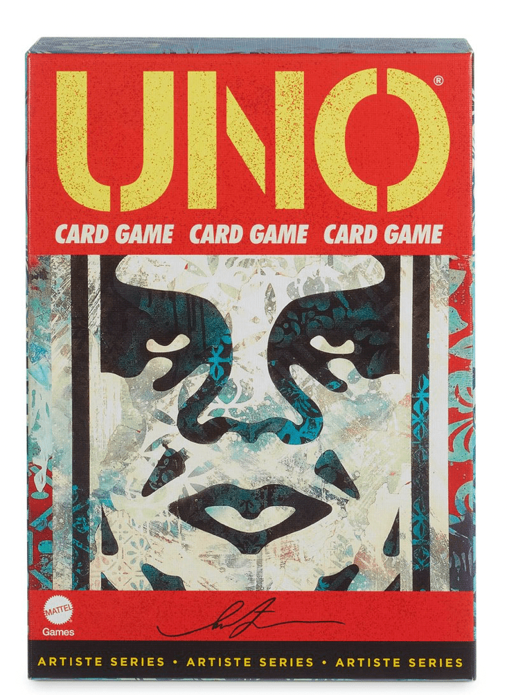 Mattel UNO Artiste Shepard Fairey Child Card Game, Paper, 5"