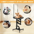 thumbnail image 2 of Accreate Hydraulic Dog Grooming Table, 24'' 360° Rotating Height Adjustable Pet Grooming Table for Small to Medium Dogs, Heavy Duty with Overhead Arm & Safety Restraints, 2 of 7
