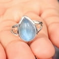 thumbnail image 2 of Earth Gems Jewelry Moonstone Ring Sterling Silver Ring Handmade Ring Statement Ring for Women, 2 of 7