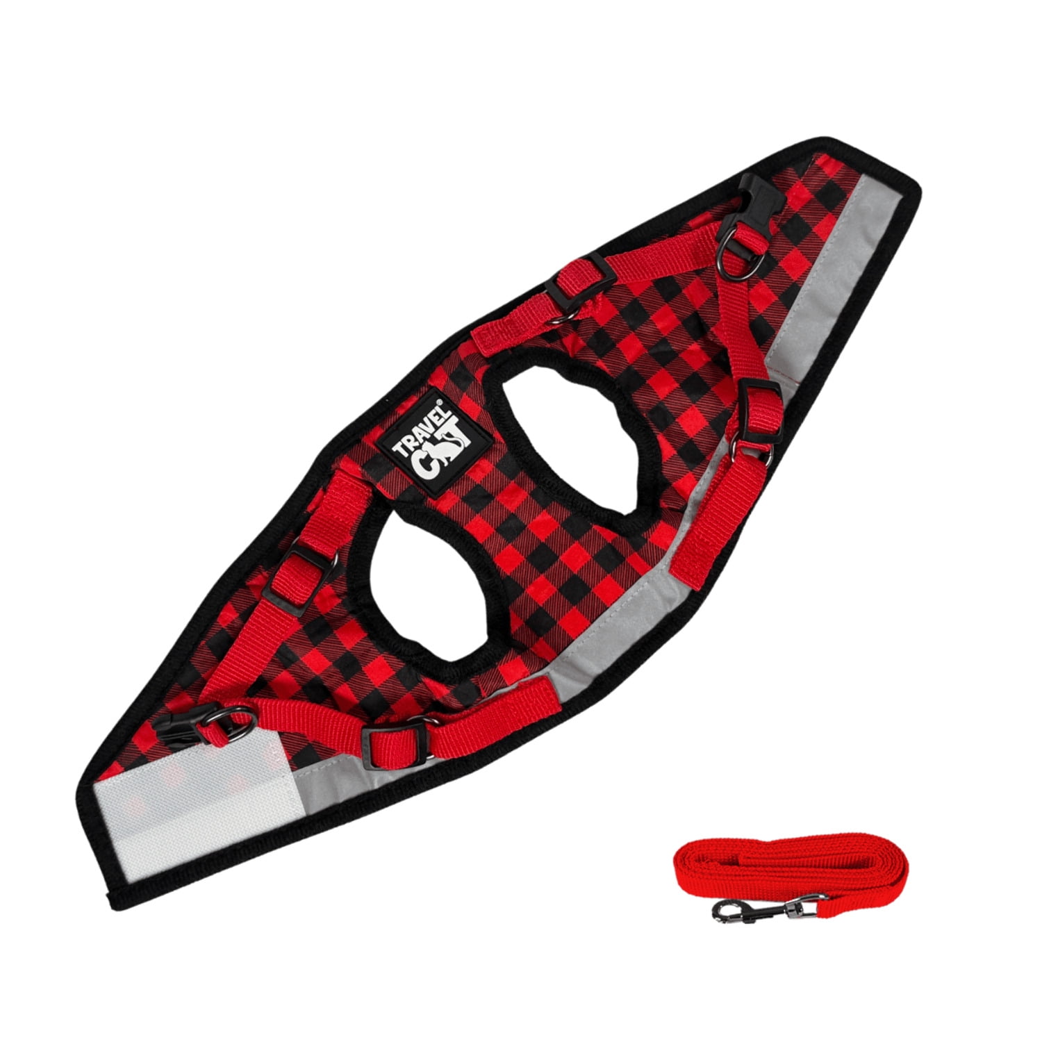 "The Pawsitively Plaid" Limited Edition Buffalo Plaid Cat Harness