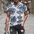 thumbnail image 1 of Qertyioot T-shirt à Manches Courtes Imprimé pour Hommes, Col Rond, Mode Décontractée, Manches Courtes, Économies d'Été, 1 of 5