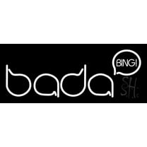 Bada Bing Strip Club LED Neon Sign 13" Tall x 32" Wide - inches Black Square Cut Acrylic Backing, with Dimmer - Premium built indoor Sign for Strip Club, Dance club, Décor, Bar.