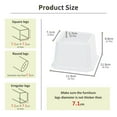 thumbnail image 2 of Lutown-Teen Bed Risers 2 inch Heavy Duty Furniture Risers for Sofas, Chair Risers Sofa Risers Table Risers Set of 8 Pack, White, 2 of 6