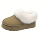 thumbnail image 1 of Botas de nieve estéticas, térmicas y con forro de felpa, botines de gamuza informales, versátiles y de corte bajo, con punta redonda, cómodas y cálidas para el colegio., 1 of 5