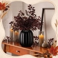 thumbnail image 5 of 6.7 Inch Resin Pumpkin Vase,Pumpkin Flower Vase, Decorative Plant Pots, Fall Kitchen Decor, Halloween, Autumn , Thanksgiving, Farmhouses Home Decorations，black, 5 of 7