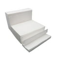 thumbnail image 1 of 400 toallas de papel higiénico comercial gruesas para cocina, baño, hogar, cocina y tienda (blanco), 1 of 7