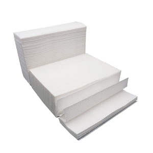 Milisten 400PCS Thickened Commercial Toilet Paper Kitchen Paper Towels Bathroom Paper Towel for Home Kitchen Shop (White)