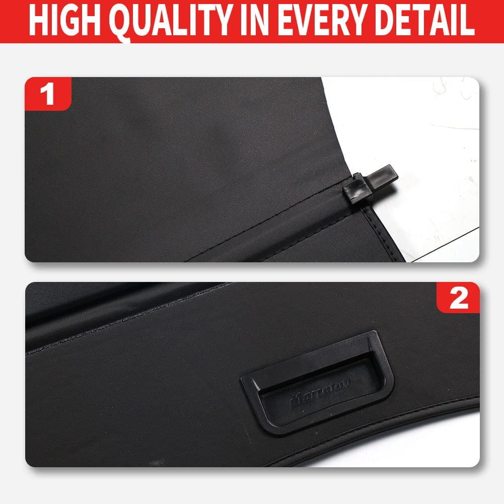 Fit Honda CR-V 2023 2024 2025 2026 Cargo Cover for 5-Seat Honda CR-V 2023-2026 SUV Accessory Retractable Rear Trunk Privacy Shield Luggage Shade, Black