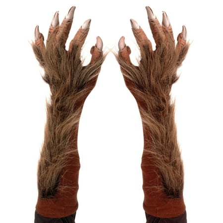 Morris Costumes Halloween Adult Wolf Gloves Accessory