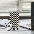 thumbnail image 4 of Christmas Presents Coffee Tumbler, 20 oz Tumbler, Insulated Coffee Mug with Lid, Stainless Steel Thermal Cup, Vacuum Water Tumblers Travel Cup, Birthday Gifts for Women Men Dad, Black Checkered, 4 of 6