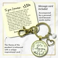 thumbnail image 2 of Mother-In-Law Gutsy Goodness Bronze Keychain I Promise To Love Him Gift Bride Wedding Jewelry, 2 of 8
