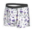 thumbnail image 2 of Wukai Lavender Bicycle Print Men’s Underwear Breathable Boxer Briefs,&nbsp;Moisture Wicking & Breathable-Large, 2 of 7