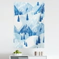 thumbnail image 1 of Northwoods Tapestry, Snowy Mountains and Fir Forest Winter Adventure Pastoral Landscape, Fabric Wall Hanging Decor for Bedroom Living Room Dorm, 5 Sizes, Pale Blue White Blue, by Ambesonne, 1 of 1