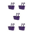 thumbnail image 3 of Transemion Iron Colorful And Practical Balcony Planters Railing Hanging For Stylish Garden Different Rainbow Purple 5Set, 3 of 6