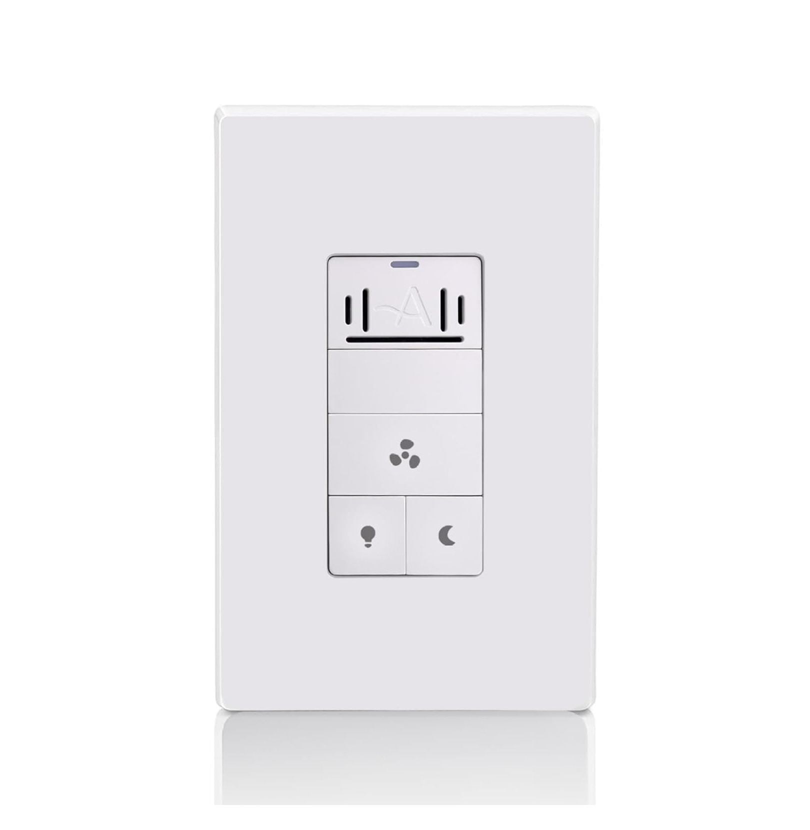 Humidity Sensor for Bathroom Exhaust Fan with Light, LED Light, Night Light, Ventilation Fan, Air Moisture Control, Timer for Bathroom Fan, UL Listed, White