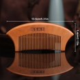 thumbnail image 6 of 1 Pc Sandalwood Scent Natural Hair Detangler Wooden Comb Mahogany Comb Solid Wood Comb Wooden Comb Fishtail Combor Handmade Natural Green Sandalwood Hair Combs, 6 of 6