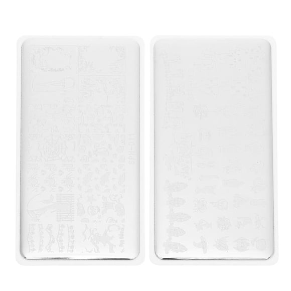2 placas para decoración de uñas para decoración de Halloween.