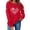 Red#Sweatshirts for women, variant on Zorckvet Sweatshirts for Women Crewneck Valentine Gift Shirts Heart Graphic Pullover Long Sleeve Casual Ladies Tops Crewneck