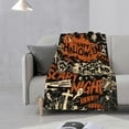 thumbnail image 2 of Vintage Super Soft Warm Retro Throw Blanket - Lightweight Cozy Flannel Halloween Print Blanket for Bed, Couch, Sofa, Office Decor, Gift for Girls, Boys, Women and Men 50"x40", 2 of 6