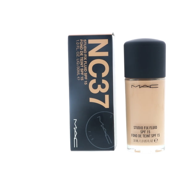 MAC Studio Fix Fluid Foundation SPF5, NC37, Clean, 1 Fl Oz (103522)