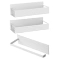 thumbnail image 1 of Piwvid Punch-Free Magnetic Storage Rack Organize, 3PCS Set Movable Shelf for Refrigerator, Space Saving Kitchen Holder for Jars, Versatile Metal Organizer for Kitchen Garage, 1 of 9
