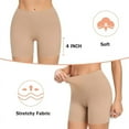 thumbnail image 3 of Womens Seamless Shaping Boyshorts Panties Tummy Control Underwear Slimming Shapewear Shorts, 3 of 14