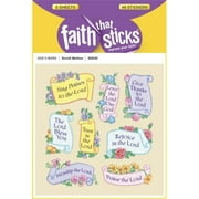 Tyndale House Publishers 110058 Sticker-Scroll Motto, 6 Sheets-Faith That Sticks