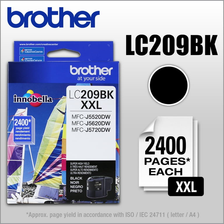 LC209BK Innobella Super High-Yield Ink, 2,400 Page-Yield, Black LC209BK Innobella Super High-Yield Ink, 2,400 Page-Yield, Black