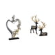 thumbnail image 1 of Figura Romántica De Pareja De Renos Y Alces, Adorno Coleccionable Para Dormitorio, Boda, Estantería, Armario, Mesa, Decoración Del Hogar., 1 of 8