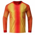 thumbnail image 4 of Miaeowve Kids Boys Padded Goalie Shirt Youth Long Sleeve Goalkeeper Jersey Sports Team Training Red&Yellow 24, 4 of 5
