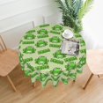 thumbnail image 2 of Frog Tablecloth Round 60 Inch Table Cloth Cover Mat Holiday Party Decoration for Dining Room Home Kitchen Picnic, 2 of 6