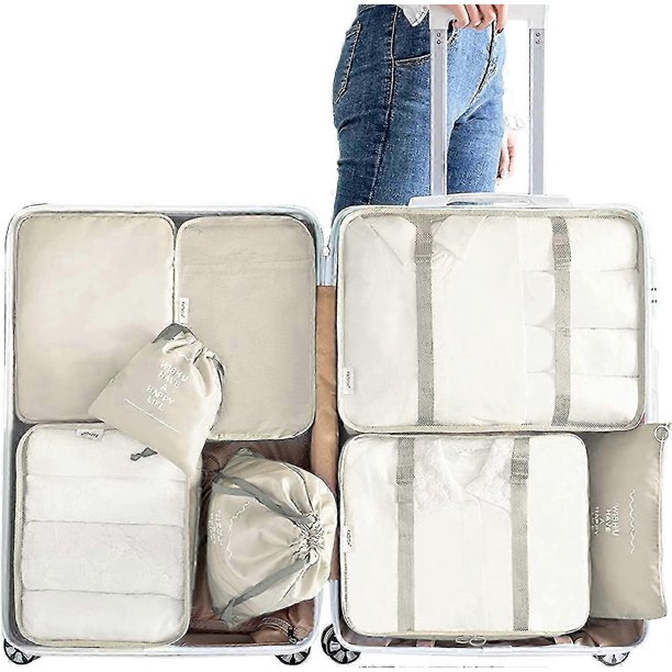 2026 Packing Cubes For Suitcases 8pcs Luggage Organiser Bags Travel Packing Cubes Organizer Set Packing Cubes Compression Pouches For Clothes Shoes Co