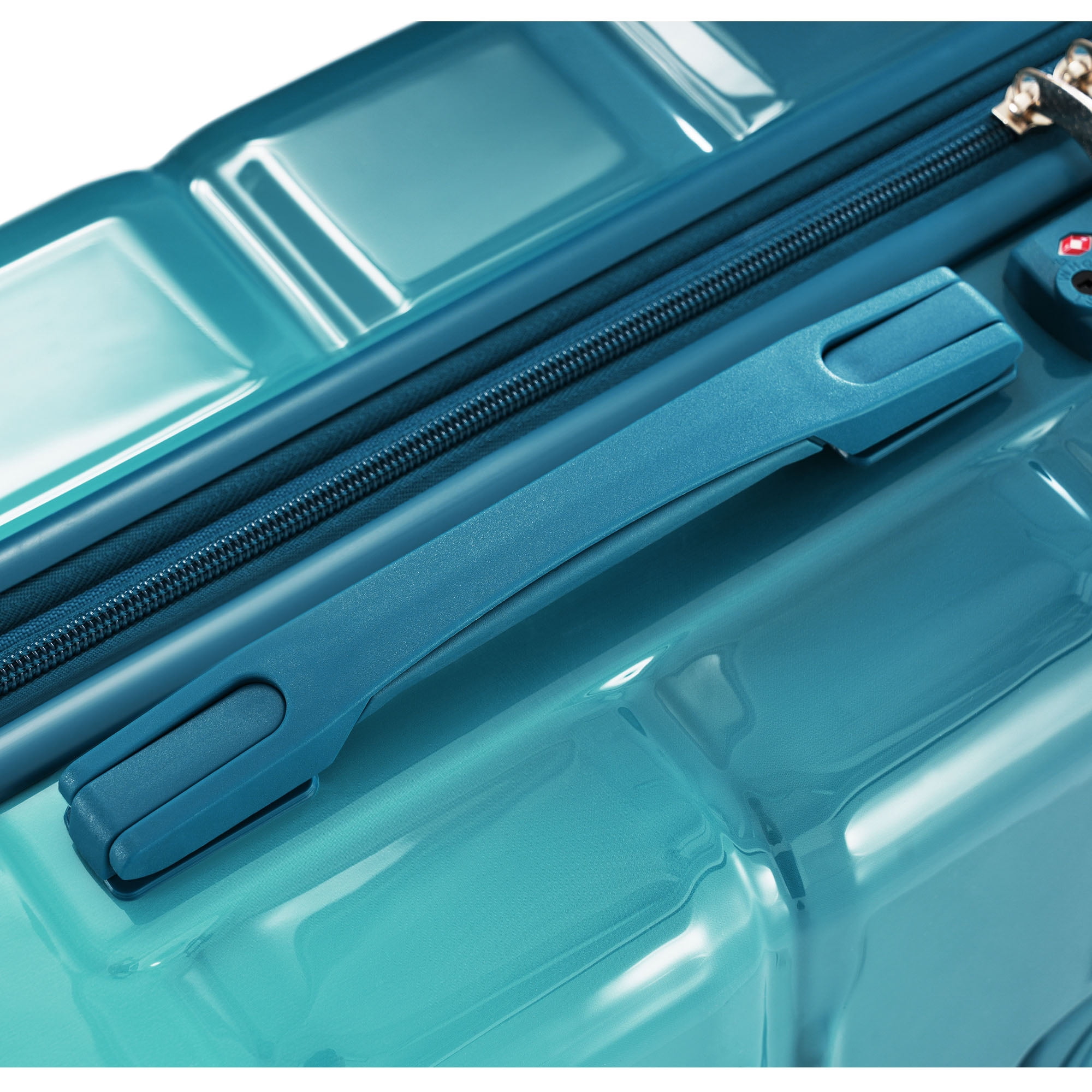 3-Piece Luggage Set, 20 Inch Airline Approved Carry-On with USB Port, ABS+PC Hardshell Suitcase with 360° Spinner Wheels & Side Hooks