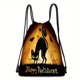 thumbnail image 4 of 1pc Halloween Bundle Pocket, Bolsa De Cordón De Poliéster, Bolsa De Mochila Portátil Para Estudiantes, Bolsa De Compras Oxford Al Aire Libre, Para Halloween, Decoración De Festivales, 4 of 4