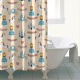 thumbnail image 4 of Beige Princess Unicorn Pattern Shower Curtain 72"x72" ,Bathroom Decorative Shower Curtains Set with 12 Hooks,Modern Waterproof Washable Shower Curtain, 4 of 6