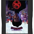 thumbnail image 2 of Junior's Spider-Man: Across the Spider-Verse Miles Morales Movie Poster  Graphic Tee Black 2X Large, 2 of 3