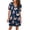 Dark Blue dresses for women 2023, variant on Wycnly Formal Dresses for Women Casual Lantern Sleeve Pocket Swing Tunic Tshirt Dress V-Neck Short Sleeve Gradient Summer Mini Dresses Blue L Clothes