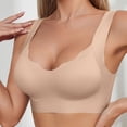 thumbnail image 4 of Gkeoshab Sports Bras for Women Women's Seamless Side Smoothing Push-Up Bra Non-Wired Lift & Anti-Sag Support Bralette Khaki XL, 4 of 8