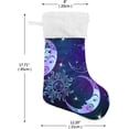 thumbnail image 2 of GZHJMY Sun Moon and Stars Christmas Stockings, Personalized Large Christmas Stocking, Cute Snowflake Stockings 18" for Xmas Decorations and Holiday Family Party Decor Xmas Gifts 2PCS, 2 of 7