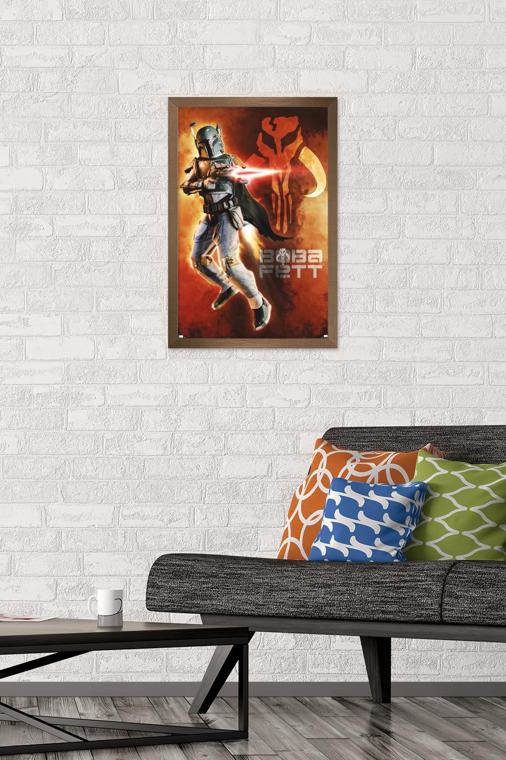 Star Wars: Saga - Boba Fett - Mythosaur Skull Wall Poster, 14.725" x 22.375", Framed