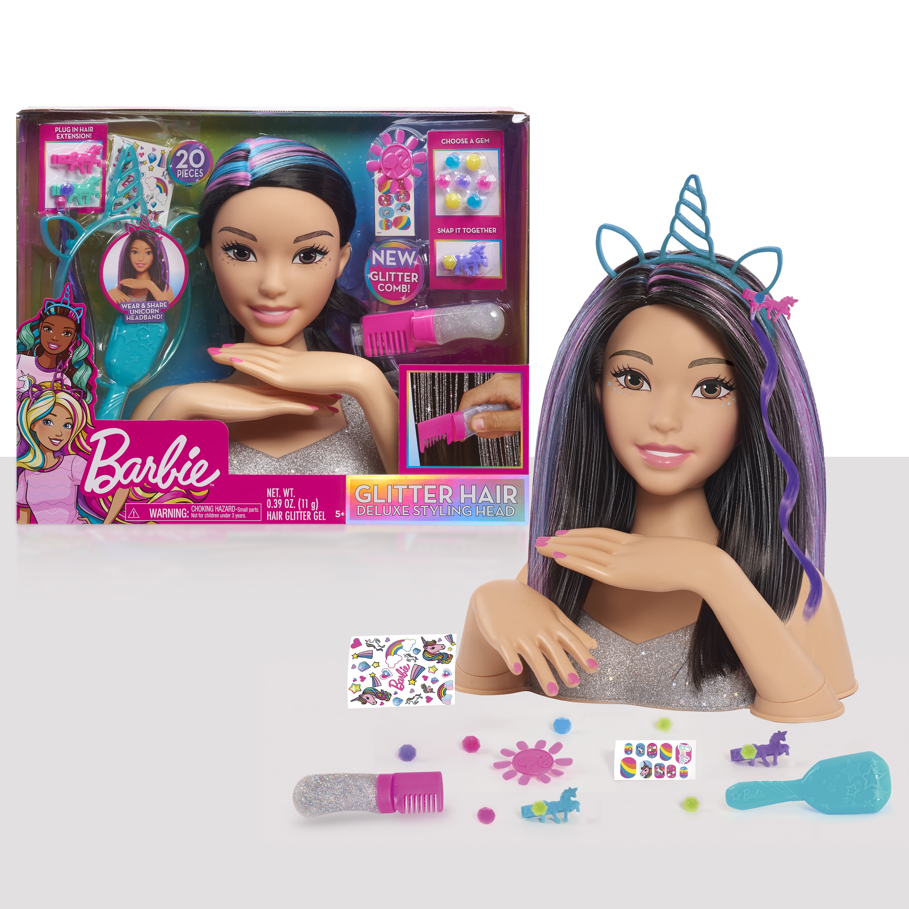 barbie glitter comb