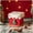 Red box with white lid and ribbon, variant on Creative Christmas Apple Gift Box Candy Box in Plush and Warm for Christmas Decorations (Green box with white lid and bow)