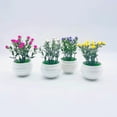 thumbnail image 4 of Simulation Gypsophila Small Potted Artificial Flower Artificial Flower Ornament, 4 of 5
