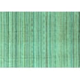 thumbnail image 1 of Ahgly Company Indoor Rectangle Abstract Turquoise Blue Modern Area Rugs, 2' x 5', 1 of 4