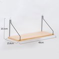 thumbnail image 3 of CAROOTU Simple Wooden Wall Shelf Room Decoration Storage Rack Solid Wood Partition Wall, 3 of 6